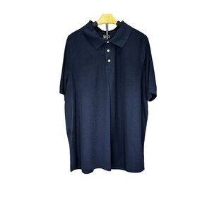 Croft & Barrow Mens Navy Blue Polo Shirt 2XB Cotton/Polyester Blend